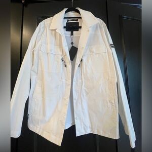 RLX Ralph Lauren White Mens Utility Jacket Lightweight Casual Design Size M